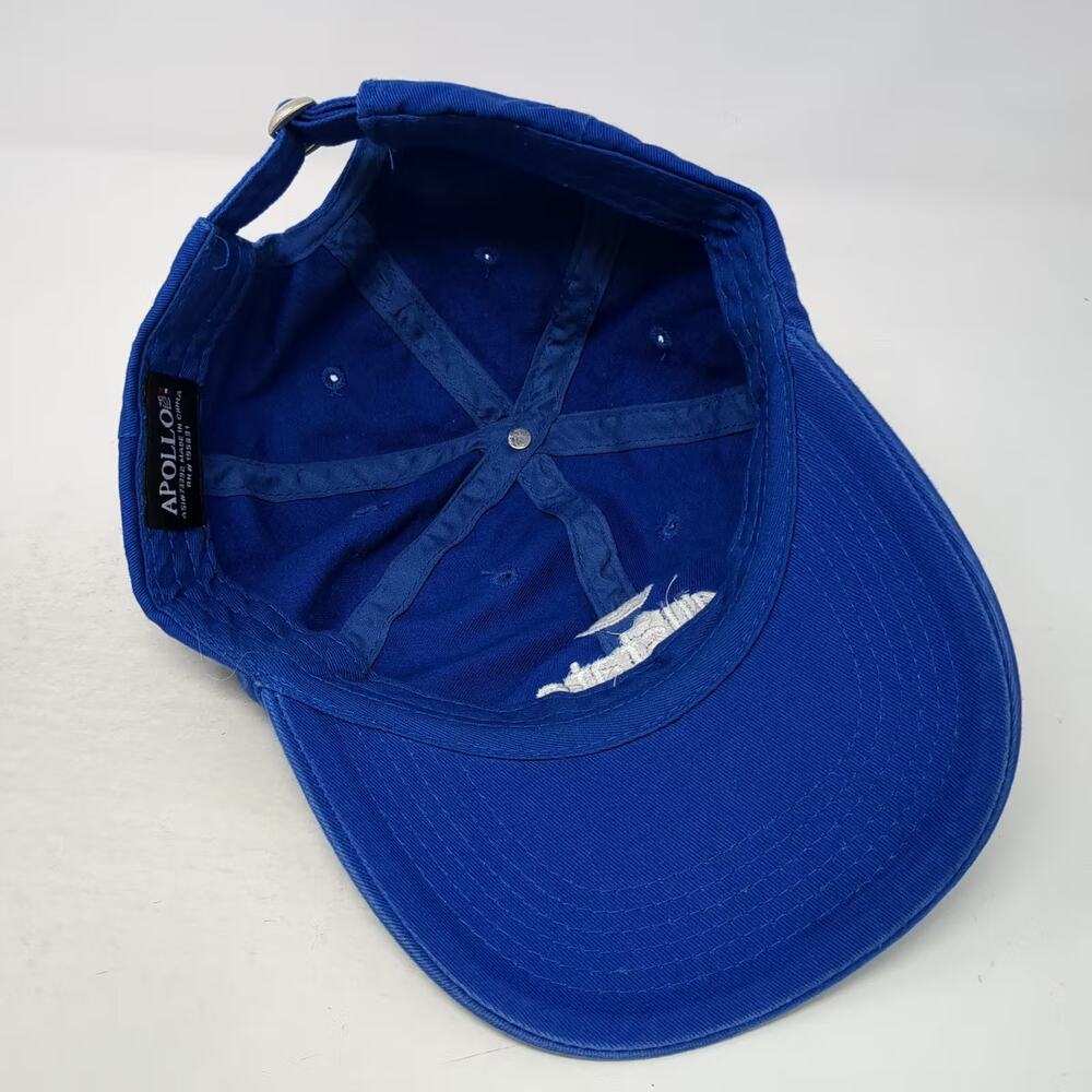 Apollo Allstate Insurance Embroidered Blue White Baseball Cap Hat OS Slideback - Picture 7 of 9